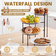 White melamine plates for Singhoow stand 10 inch