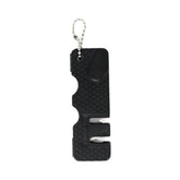 Black Pocket Knife Sharpener compact design with keychain