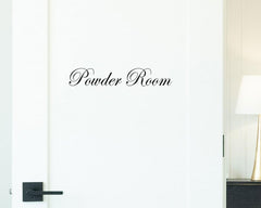 Black script modern art vinyl lettering decal