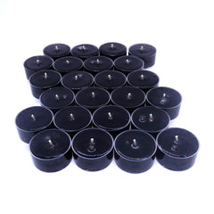 black unscented gel tea lights