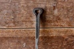 blacksmith style fire poker curved tip