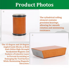 15° and 20° magnetic angle guides on Bladeon sharpener