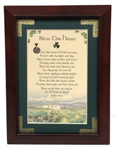 Bless This House Personalizable Framed Green Matted Blessing image 1