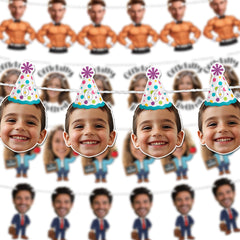 Bleu Reign custom hanging face banner product image