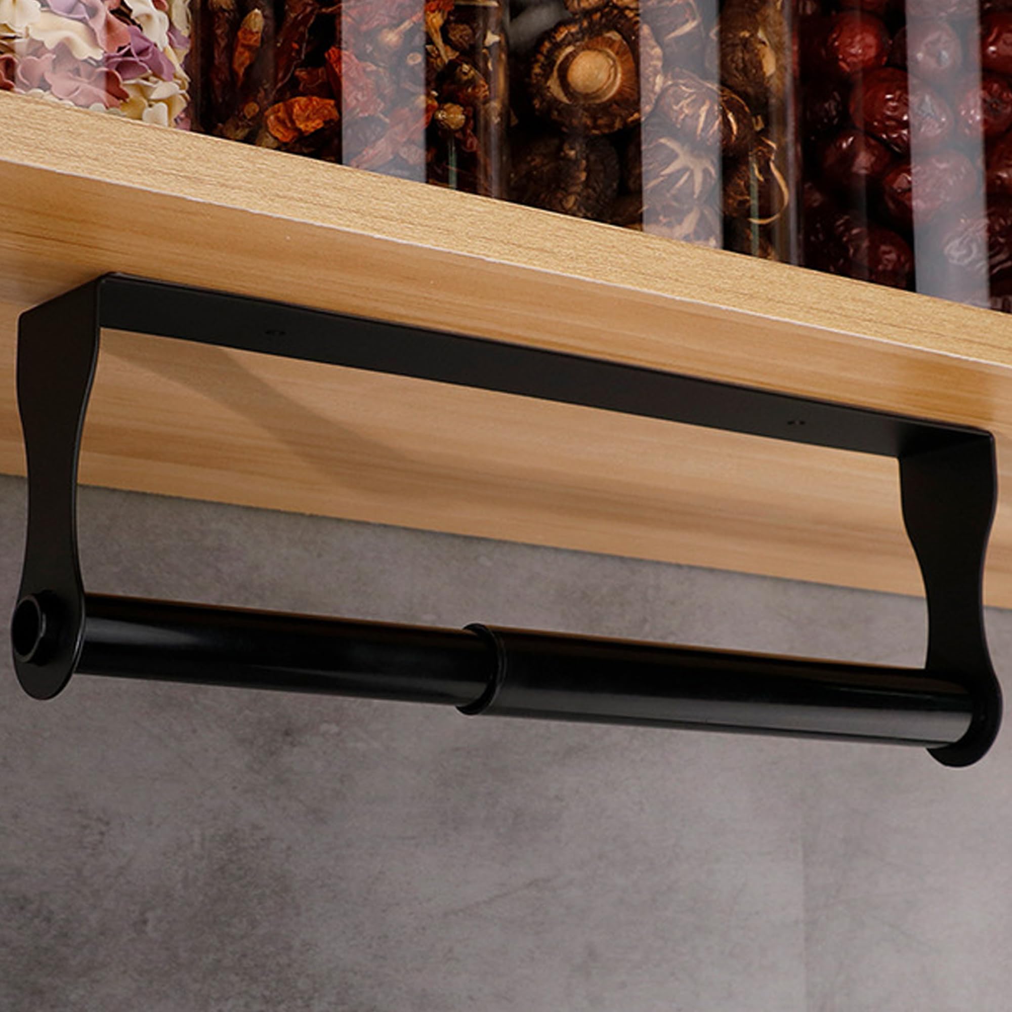 BlissfulDestiny paper towel holder black stainless steel