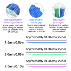 blue 2-5mm micro brush for precise application