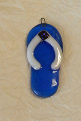 Glass base fused for thickness on ornament