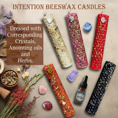 blue calmness candle amethyst