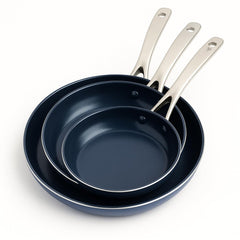 Blue Diamond 8-inch nonstick pan side view