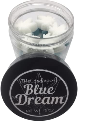 Blue Dream Blueberry Cashmere scented potleaf wax melts close up