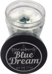 Blue Dream Blueberry Cashmere scented potleaf wax melts close up