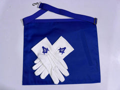 Ceremonial Masonic apron for Blue Lodge events