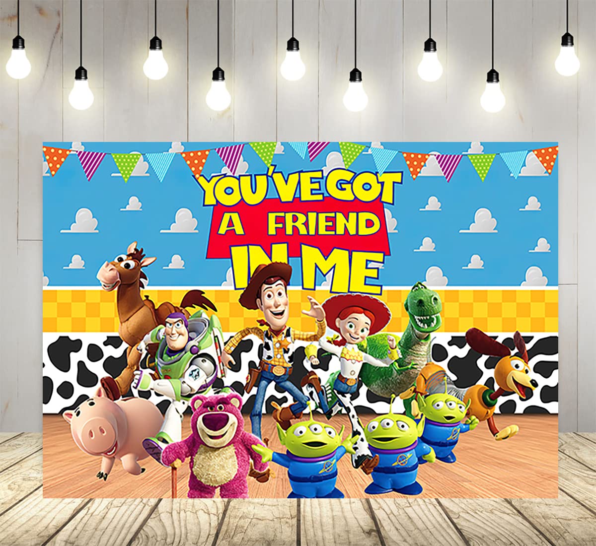 Blue Sky Backdrop 59x38in for Toy Story baby shower
