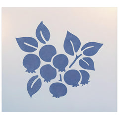 Blueberry Fruit Stencil Template by The Artful Stencil 6.5 x 5.7 inch size