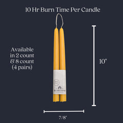 100% pure beeswax with warm golden color