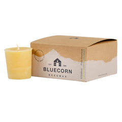 Bluecorn Beeswax votive candles yellow 4 pack