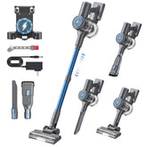BlueEpic cordless vacuum cleaner with 2200mAh detachable battery