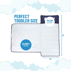 Bluey nap mat built in pillow 20x9.5