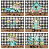 Blulu 6 piece Hello Spring placemats set