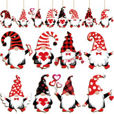 Blulu wooden Valentine Day gnome ornament hanging set