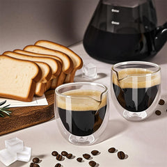 BNUNWISH borosilicate glass espresso cup no condensation