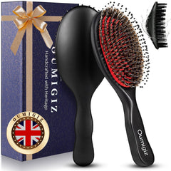 Large boar bristle brush from the set