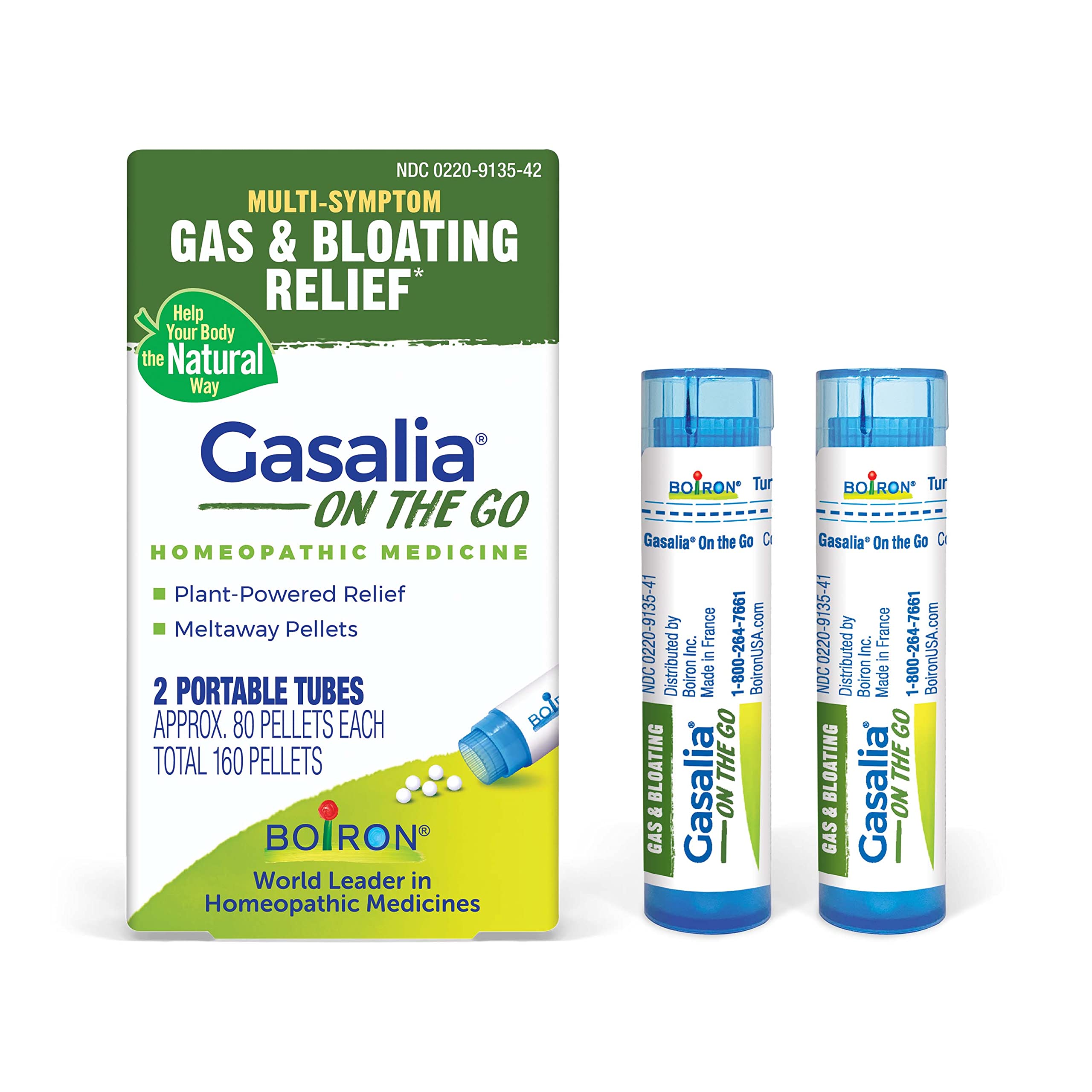 Boiron Gasalia On the Go travel essential packaging label