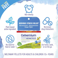 Adult and child use Gelsemium 30C pellets melts under tongue