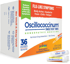 Boiron Oscillococcinum 36 doses packaging label