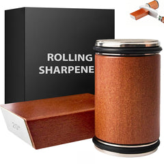 BomCot rolling knife sharpener kit with magnetic base