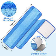 bona mop compatible microfiber pads 18 inch 4 pack
