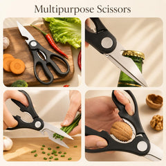 Boning knife black stainless steel close up