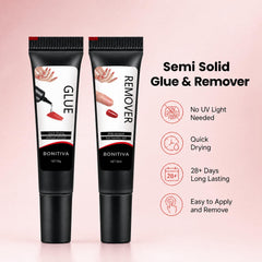 Bonitiva Quick Dry Semi Solid Gel Nail Glue for press on nails
