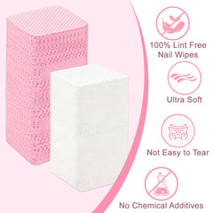 BONXAXK 720pcs lint free nail wipes product packaging