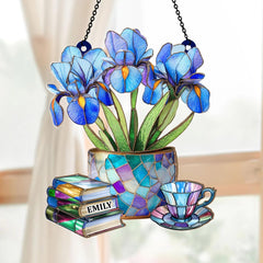 Book lover gift sun catcher decorative window ornament