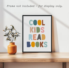 Book lover wall art for preschool Japrex poster