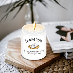 Book lovers gifts lavender scent candle image