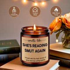 Dark romance candle decor for readers