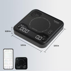 Bookoo coffee scale with timer and three modes