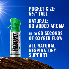 Boost Oxygen NATURAL 3L canisters compact pack image