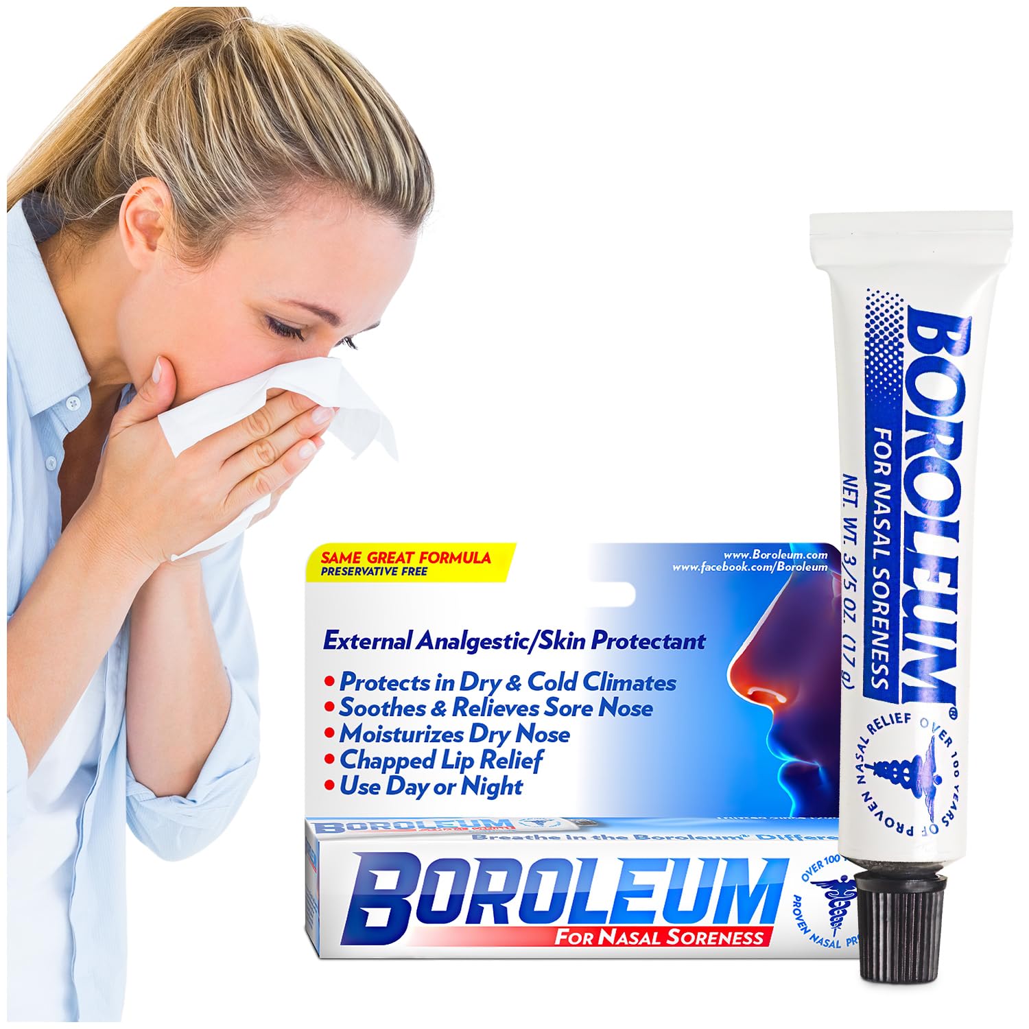 Boroleum nasal soreness balm tube 17g