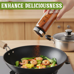 Lids with four hole sizes for various seasonings