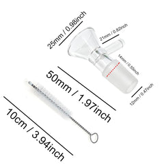 borosilicate glass funnels with side handle for controlled pouring