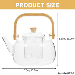 1000ml stovetop safe glass teapot