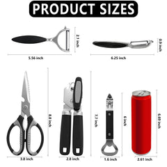 Ergonomic padded slip resistant handles on can opener