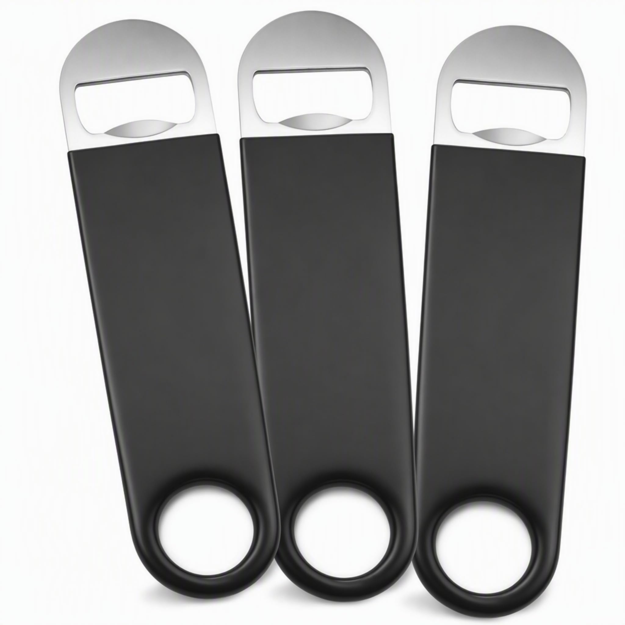Bottle Opener Bartender flat bar 7 inch stainless steel image