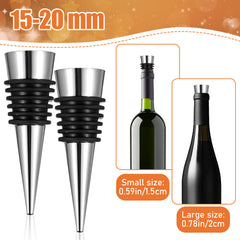 bottle stoppers with rubber seal for kitchen bar use