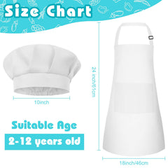 Adjustable chef hat back elastic band for kids