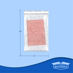 Clear self-sealing bubble out bag pouches used for electronics and small parts