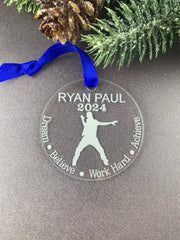 Boys hip hop dancer ornament personalized option